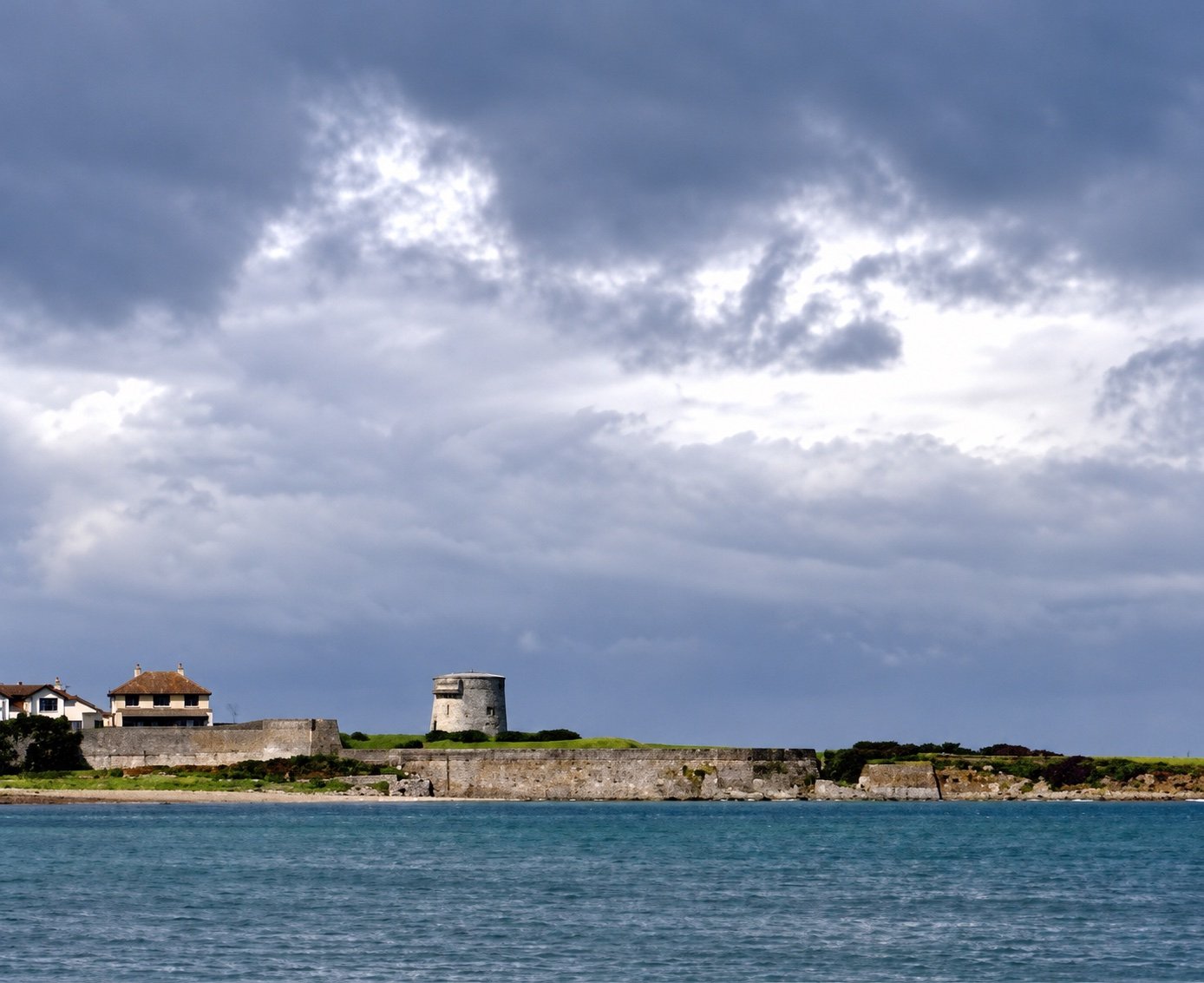 The coast and Martello tower at Skerries